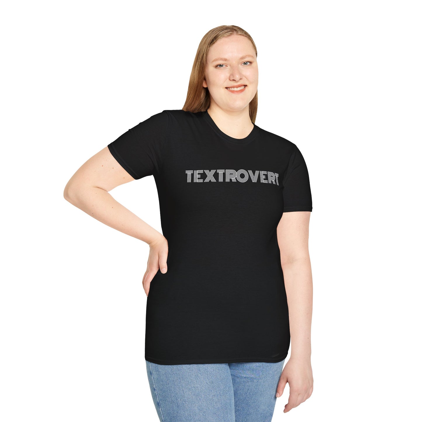 Textrovert T‑Shirt – “If It’s Textable Don’t Call Me” Graphic Tee