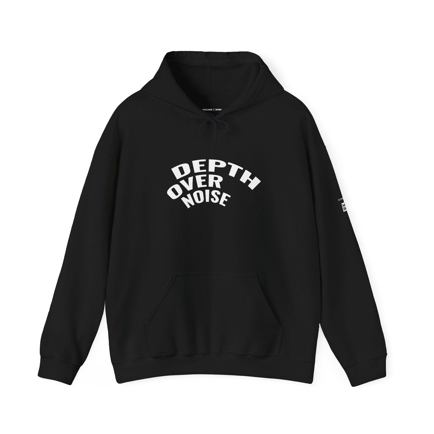 DEPTH OVER NOISE — Graphic Hoodie