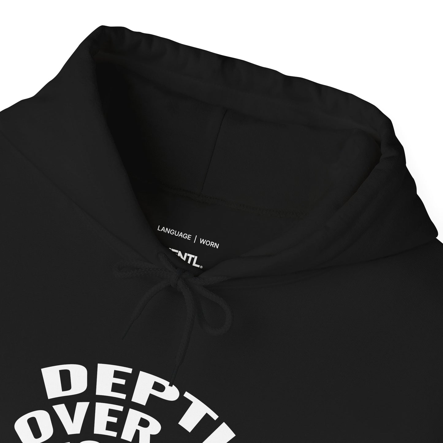 DEPTH OVER NOISE — Graphic Hoodie