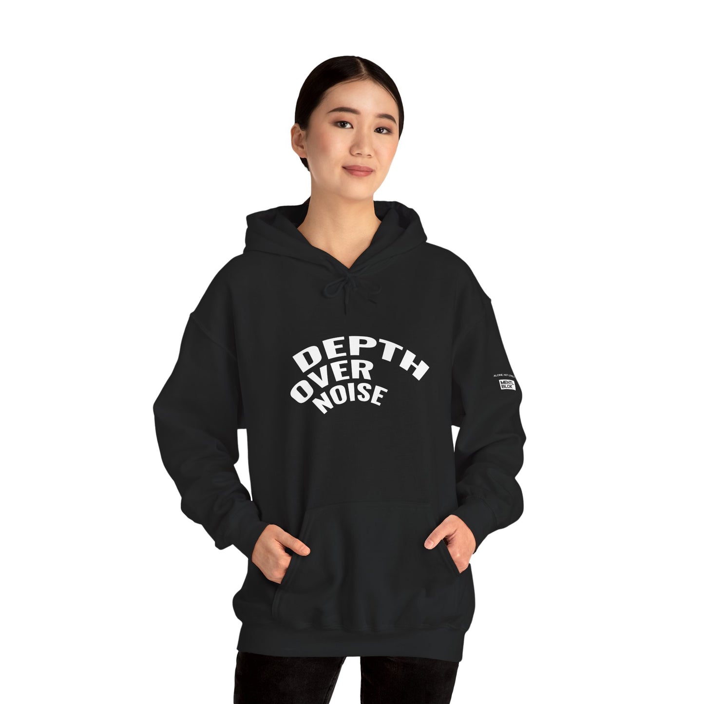 DEPTH OVER NOISE — Graphic Hoodie