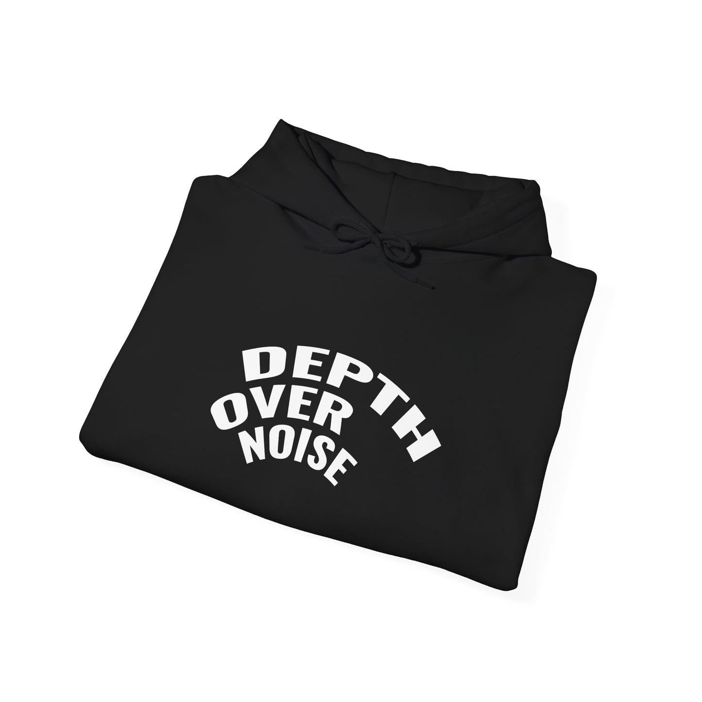 DEPTH OVER NOISE — Graphic Hoodie