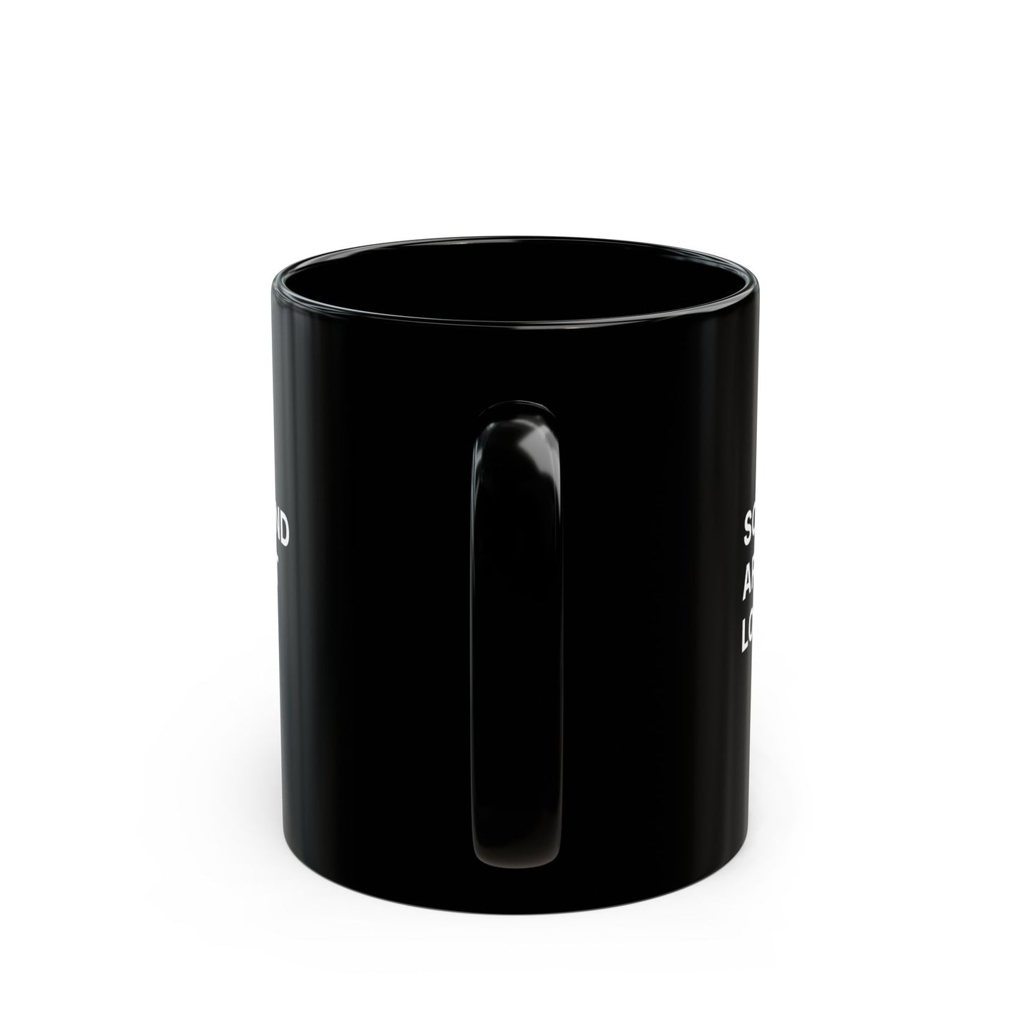 Black Mug — "Some Minds Are Just Louder" Bold Statement Coffee Cup 11oz