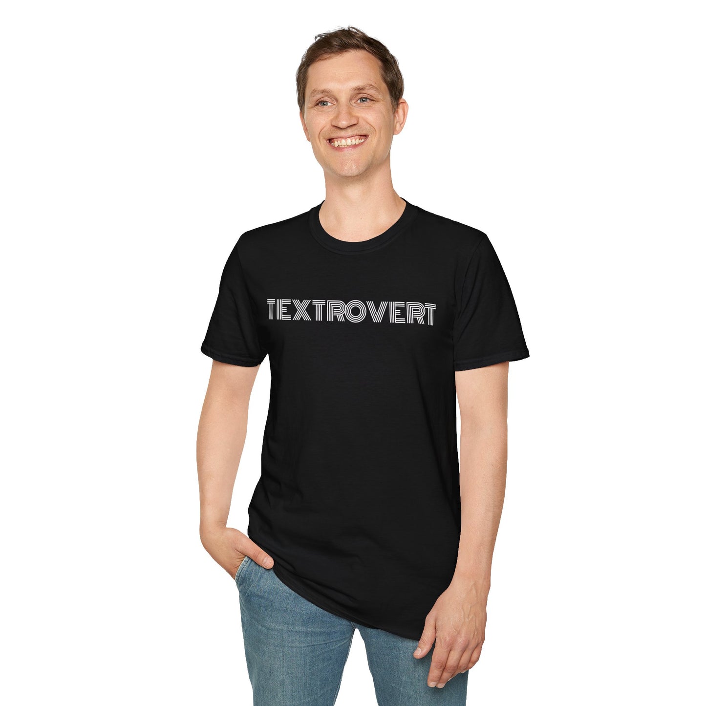 Textrovert T‑Shirt – “If It’s Textable Don’t Call Me” Graphic Tee