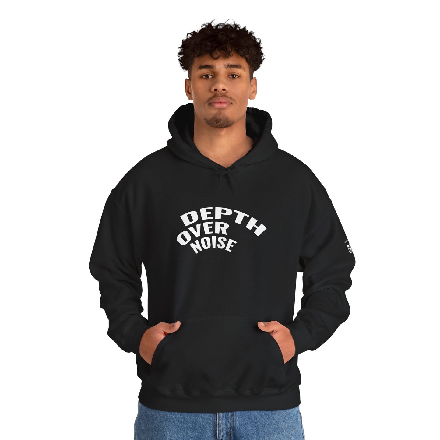 DEPTH OVER NOISE — Graphic Hoodie